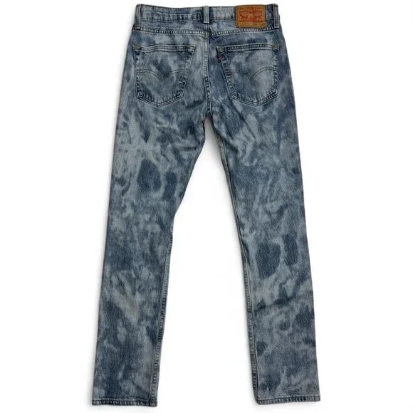 Levi's 511 blue acid wash denim jeans men’s size W30xL32 - Picture 3 of 7